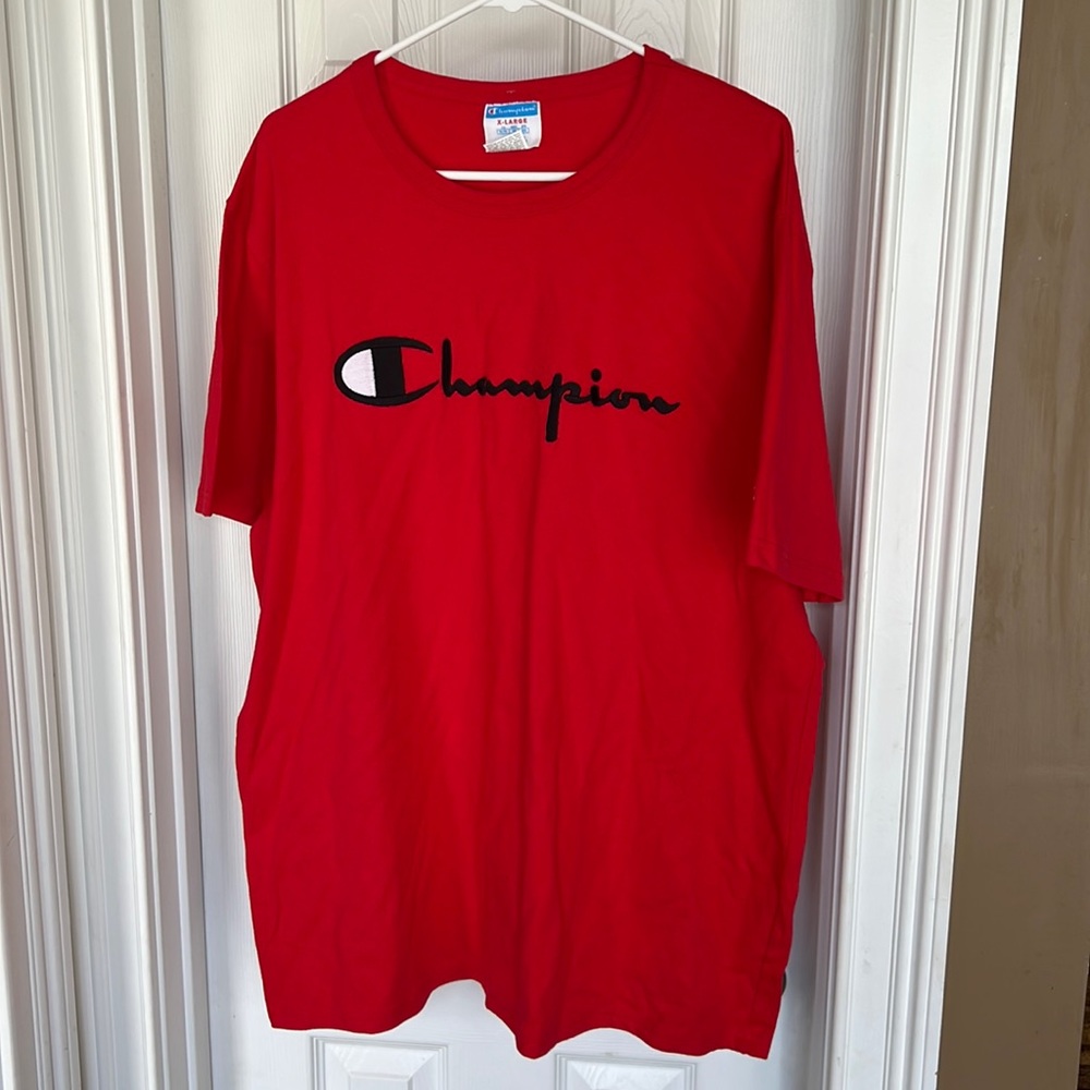 Mens Red champion T-shirt NWOT XL